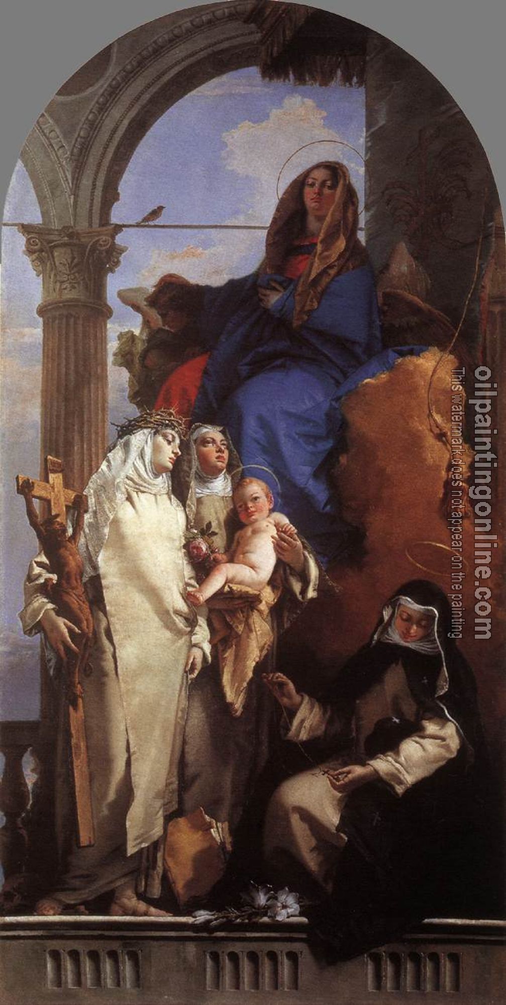 Tiepolo, Giovanni Battista - The Virgin Appearing to Dominican Saints